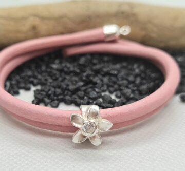 Lederarmband «Blume»