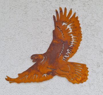 Rostfigur «Adler fliegend»