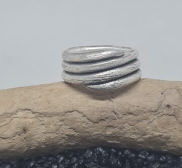 Silber-Ring «3fach-Pneu»