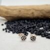 Silber-Ohrstecker "Blume des Lebens" mini für Männer