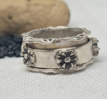 Spinner-Ring «Blumen»