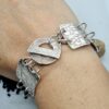 Silber-Armband "Vierecke"