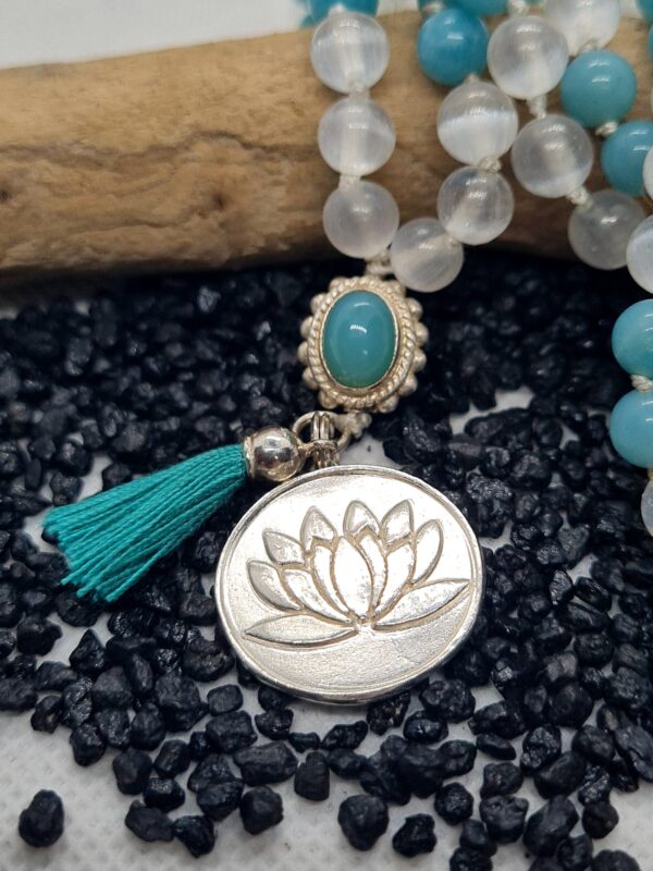 Mala-Kette "Lotus-Blumen-Anhänger"