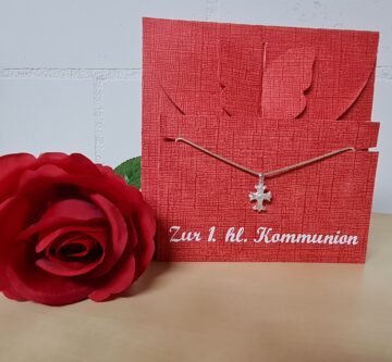 «1. Kommunion-Geschenk-Set» rot