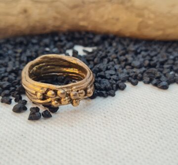 Bronze-Ring «Spagetti»