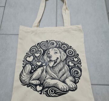 Stofftasche geplottet «Golden Retriever»