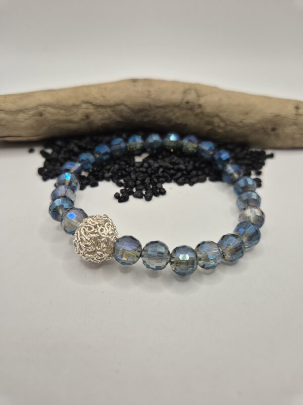 Stein-Armband "Swarovski" mit filigraner Kugel