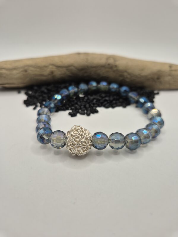Stein-Armband "Swarovski" mit filigraner Kugel