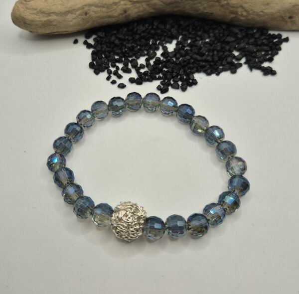 Stein-Armband "Swarovski" mit filigraner Kugel