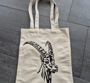 Stofftasche «Steinbock» Mini geplottet