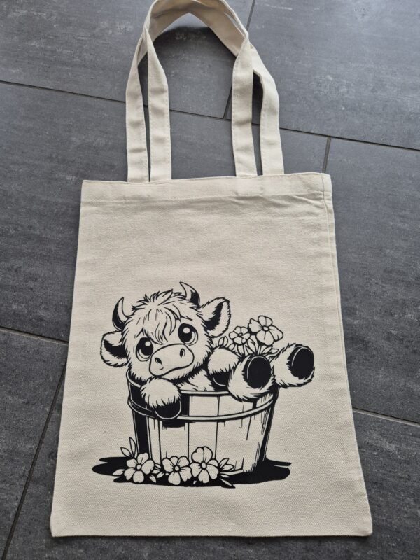 Stofftasche "Kälbchen Bubble" Mini geplottet