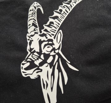 Stofftasche «Steinbock» geplottet