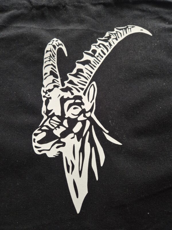 Stofftasche "Steinbock" geplottet