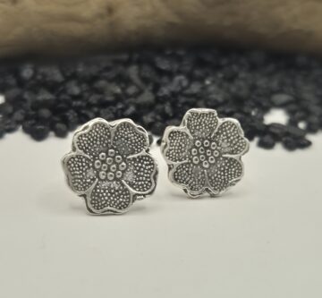 Silberohrstecker «Blume»