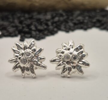 Silberohrstecker «Edelweiss»