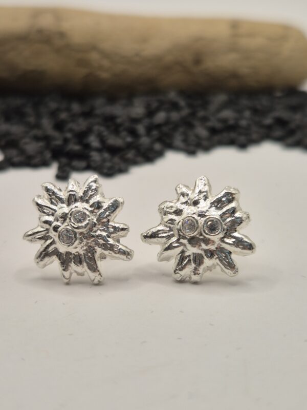Silberohrstecker "Edelweiss"