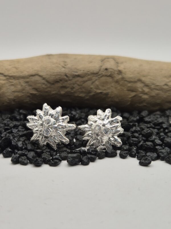 Silberohrstecker "Edelweiss"