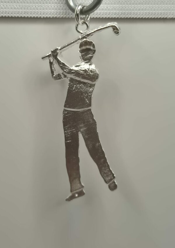 Silberanhänger "Golfer stehend"