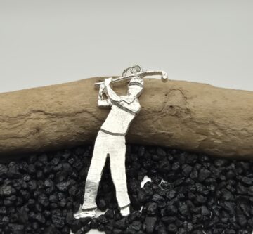 Silberanhänger «Golfer stehend»