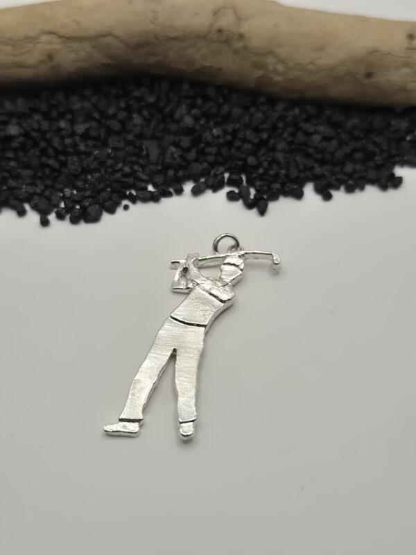 Silberanhänger "Golfer stehend"