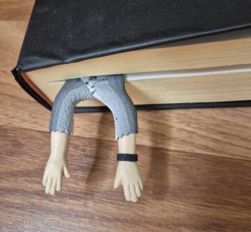 Buchzeichen «Hände» grau