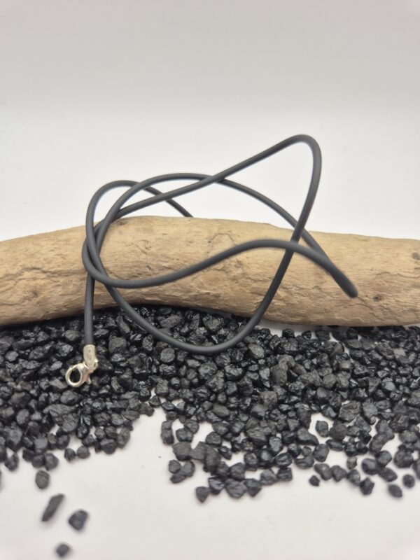 Kautschukkette mit 925er Silberkarabiner